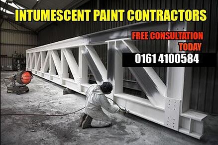 Fire Stopping Manchester Contractors - Intumescent Paint Contractors - Steel Purlins Fire Protection 01614100584