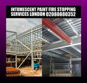 intumescent Paint contractors London 02080880352  steel structure fire stopping proofing